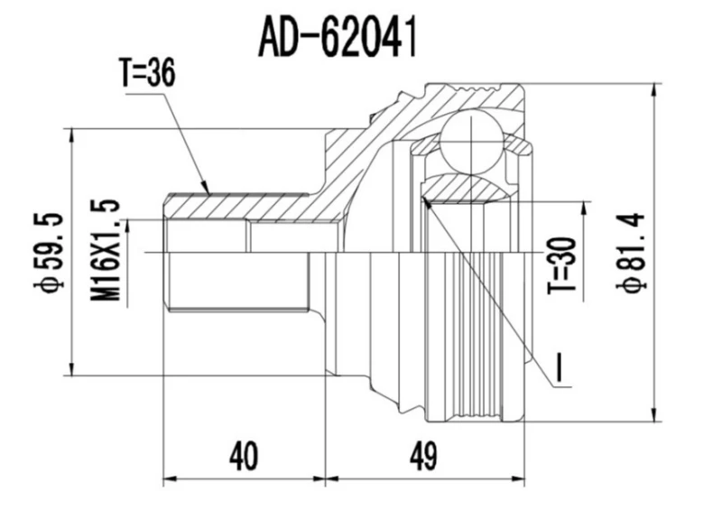 Image of PROCARO 77-VW-950 CV Joint Joint Kit,drive shaft (5)