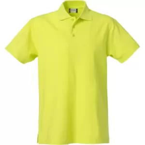 image of Clique Mens Basic Polo Shirt (XXL) (Visibility Green)