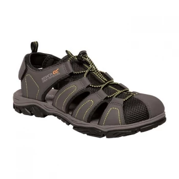 Image of Regatta Westshore II Closed Toe Sandal - Briar/LimePu