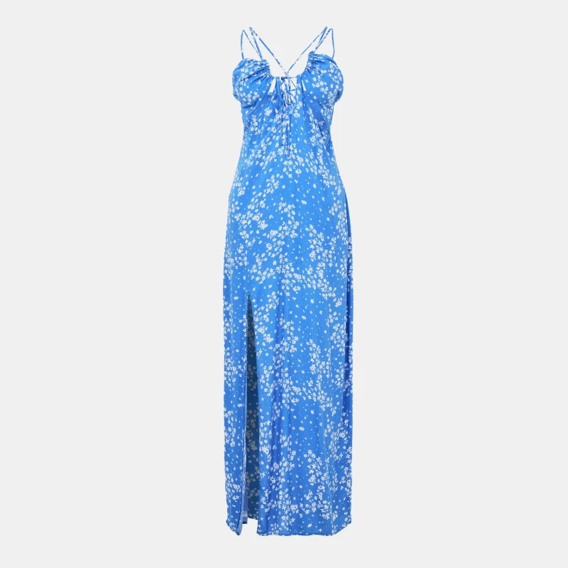 Image of Jack Wills Gathered Bust Maxi Dress - Green Green 6