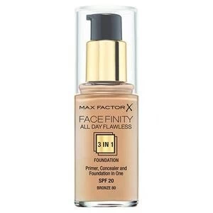 Image of Max Factor All Day Flawless 3 in 1 Foundation Bronze 80 Nude