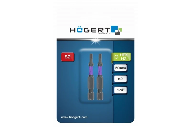 Image of Hogert Technik HT1S175 Screwdriver Bit Tool Steel Tool Steel Screwdriver Bit (5514)