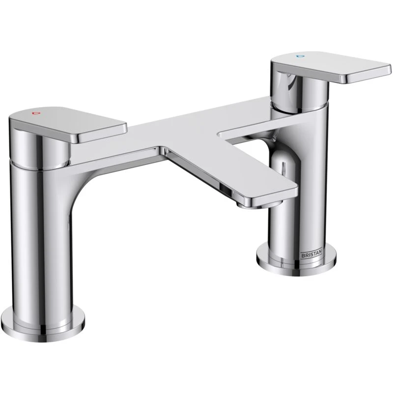 Image of Bristan Frammento Bf Chrome Bath Filler Mixer Tap With Ceramic Discs