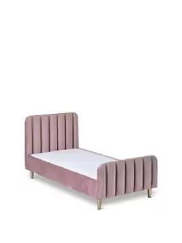 image of Obaby Gatsby Velvet Toddler Bed (Pink)