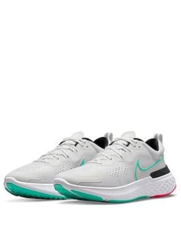 image of Nike React Miler 2 - White/Blue, Size 12, Men