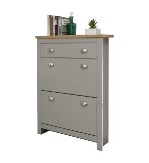 Image of Lancaster 2 Drawer Shoe Cabinet