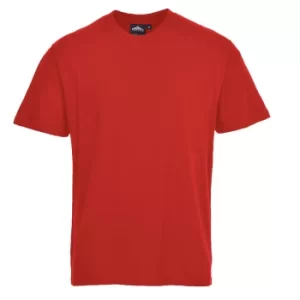 Image of Portwest B195 Turin Premium T-Shirt Red 3XL