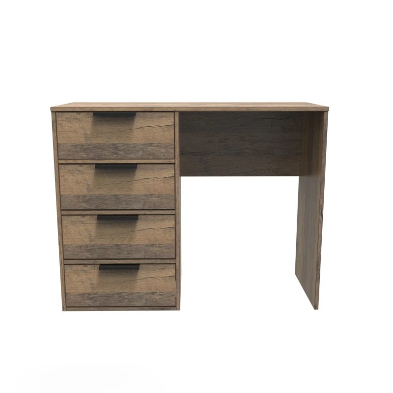 Image of Ready Assembled 2 U Fuji 4 Drawer Vanity (Ready Assembled) in Dark Brown Dark Brown Unisex