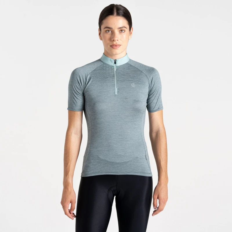 Image of Dare 2b Womens Short-Sleeve Cycling Jersey Element Grey female 10