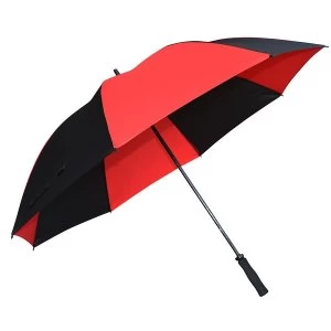 Image of Fiberglass Golf Umbrella - Black/Red