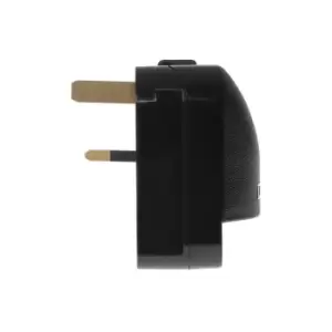 image of Maplin 240V 13A Screw Cover Schuko Socket to UK Plug Adapter