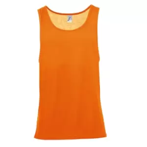 Image of SOLS Unisex Jamaica Sleeveless Tank / Vest Top (XS) (Neon Orange)