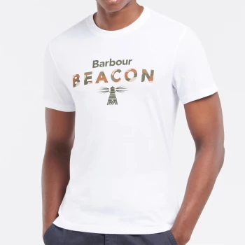 Image of Barbour Beacon Mens Camo T-Shirt - White - L