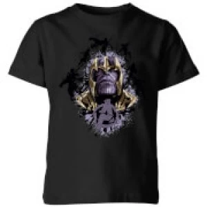 Image of Avengers Endgame Warlord Thanos Kids T-Shirt - Black - 11-12 Years