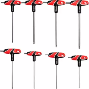 Image of Yato - professional t type ball tip allen key set 2.5 - 10 mm S2 steel (YT-05597)
