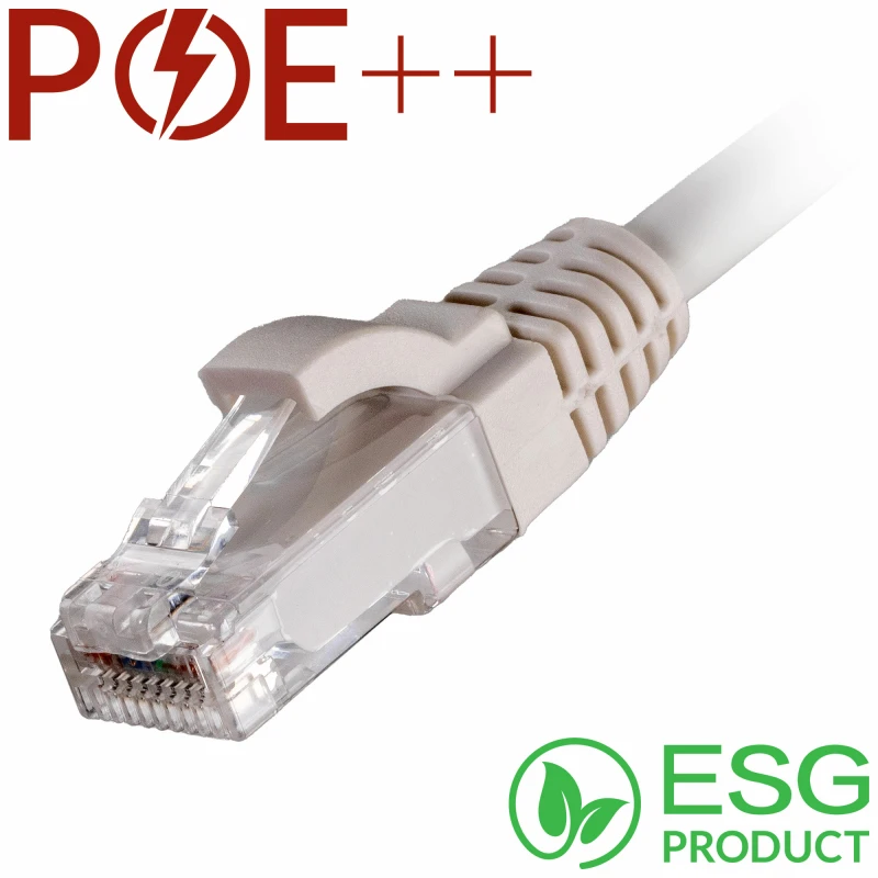 Image of Cablenet Cablenet 0.5m Cat6 RJ45 White U/UTP LSOH 24AWG Snagless Booted Patch Lead (PK 100) L60-8005B