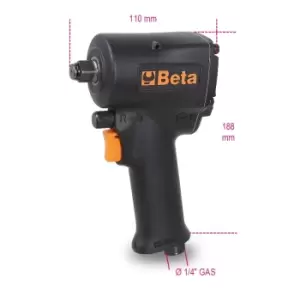 Image of Beta Tools 1927XM 1/2" Dr Compact Reversible Air Impact Wrench 770Nm 019270030