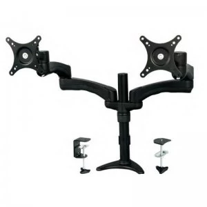 image of Articulating Dual Monitor Arm - Grommet / Desk Mount With Cable Manage