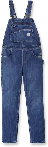 Image of Carhartt Rugged Flex Relaxed Fit Denim Ladies Coverall, blue, Size XL for Women