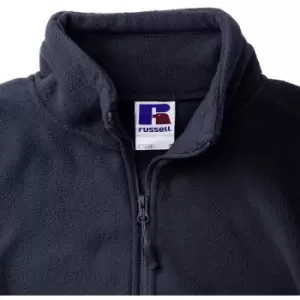 image of Russell Mens Full Zip Outdoor Fleece Jacket (2XL) (French Navy)