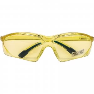 Image of Draper Anti Fog Safety Glasses Amber Amber