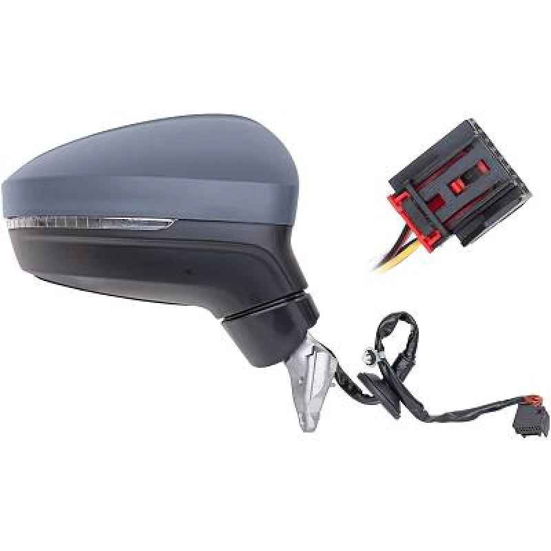 Image of DIEDERICHS 2256124 Wing mirror Right, Convex, primed Outside Mirror (50)