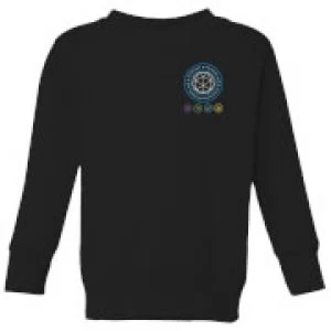 Image of Crystal Maze Crystal Pocket Kids Sweatshirt - Black - 9-10 Years