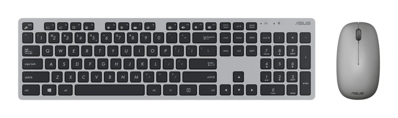 Image of Asus ASUS W5000 keyboard Mouse included Office RF Wireless QWERTY UK English Grey 90XB0430-BKM340
