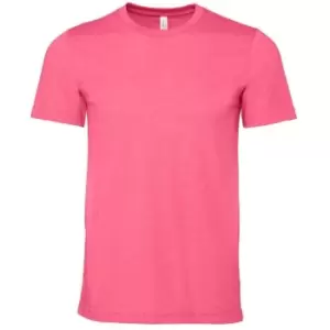 Image of Bella + Canvas Adults Unisex Heather CVC T-Shirt (XL) (Pink Heather)