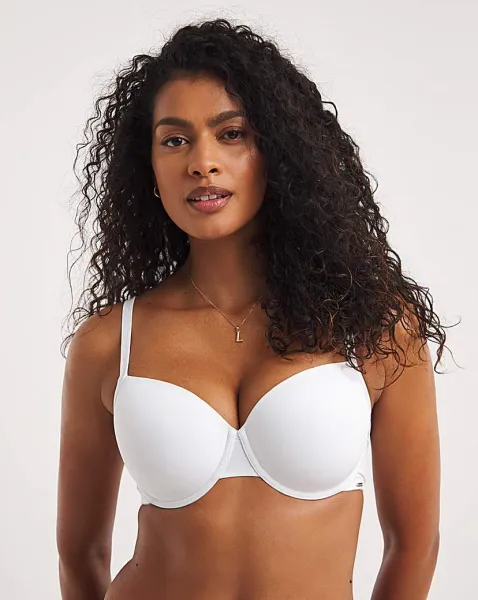 image of Boux Avenue Boux Avenue DD+ T-Shirt Bra White White Female 38FF VZ64714