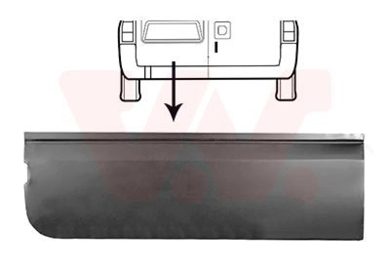 Image of VAN WEZEL Rear door VAN WEZEL 1985149