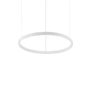 Image of ORACLE Slim DALI Dimmable Round 50cm Integrated LED Pendant Ceiling Light White, 3000K