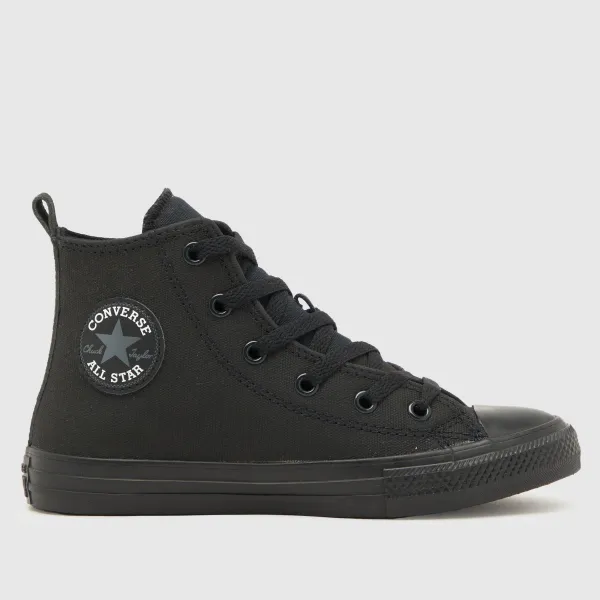 image of Converse Black all star hi counter Junior trainers Black UK 11 (EU 28½)