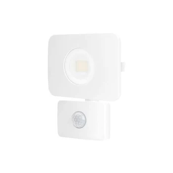 image of Integral - LED Floodlight 20W 3000K 1800lm PIR Sensor / Override Matt White IP64