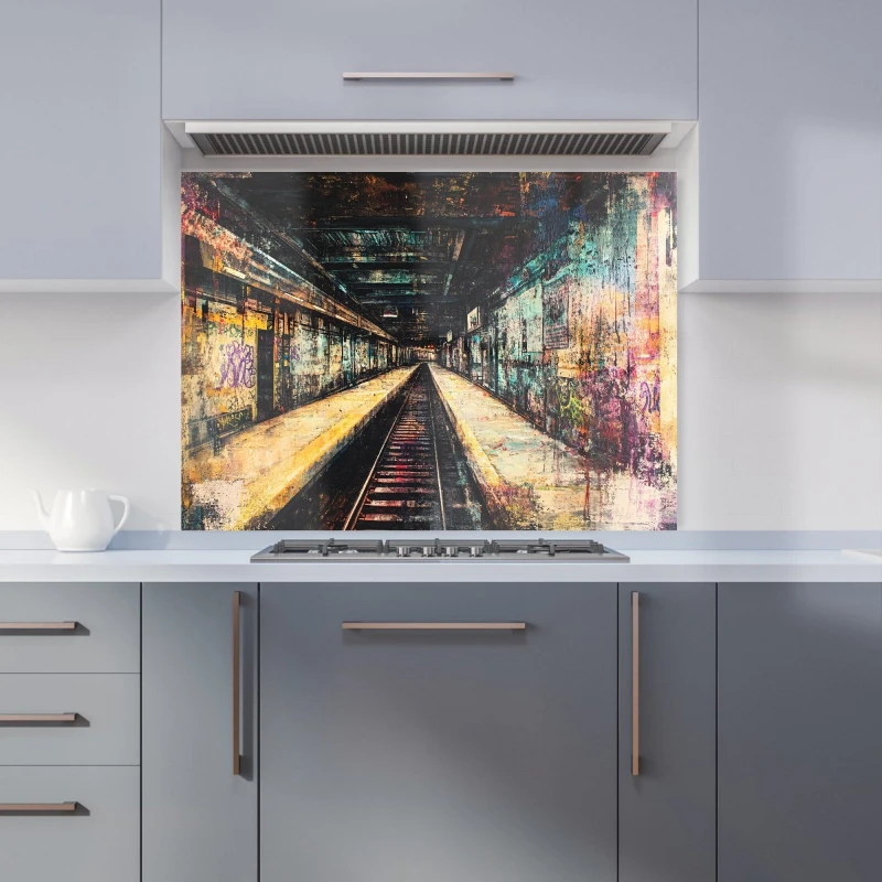 Image of Designer Kitchen Splashbacks Jasper Reed: 00031 Kitchen Splashback Size: 600mm x 750mm Multicolor Unisex 600mm x 750mm