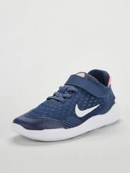 image of Nike Free Rn 2018 v Childrens Trainer BlueWhitePink Size 1