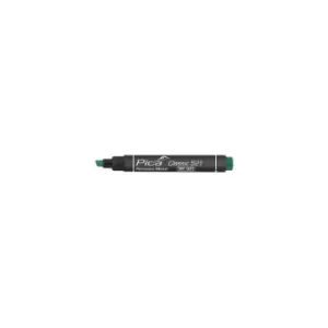 image of 521/36 Permanent Marker Pen 2-6mm Chisel Tip Green Fast Drying - Pica