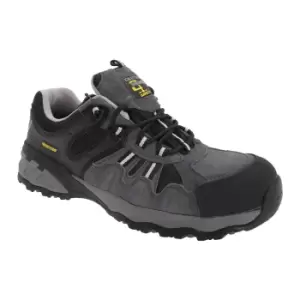 Image of Grafters Mens Fully Composite Non-Metal Safety Trainer Shoes (37 EUR) (Grey/Black)