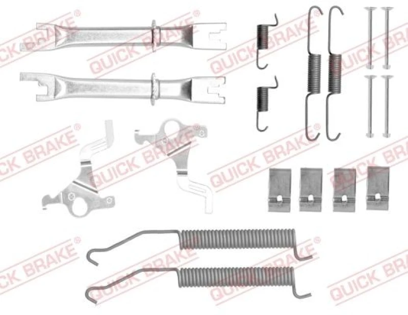 Image of QUICK BRAKE Brake shoe fitting kit QUICK BRAKE 105-0812S