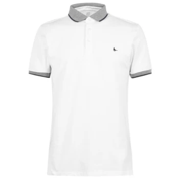 image of Jack Wills Eaton Tipped Polo - White