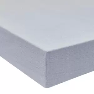 Image of Bedeck Of Belfast Asami Double Fitted Sheet, Chambray Blue