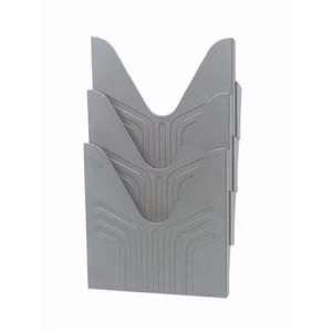 image of Avery Original A4 Literature Holders Grey 1 x Pack of 3 Literature Holders