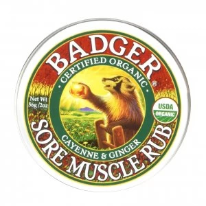 image of Badger Balm Mini Sore Muscle Rub Cayenne & Ginger 21g