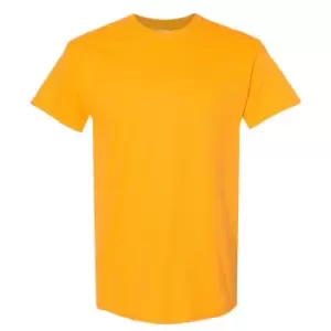 Image of Gildan Mens Heavy Cotton Short Sleeve T-Shirt (XL) (Gold)