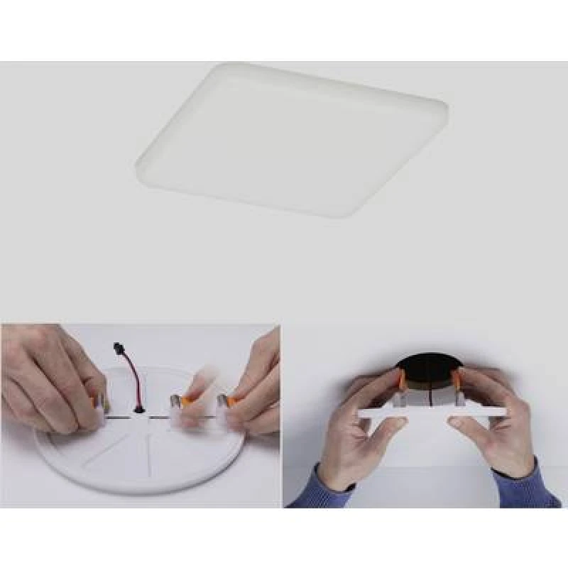 Image of Paulmann Paulmann 92397 EB Panel Veluna VariFit LED recessed light 8.50 W Satin 92397