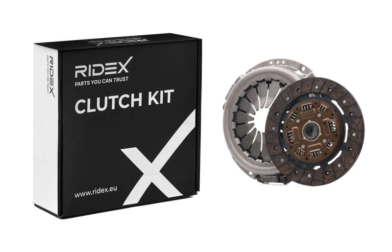 Image of RIDEX 479C0082 Clutch with clutch pressure plate, with clutch disc, two Piece, for vehicles with push type clutch Clutch Kit (479)