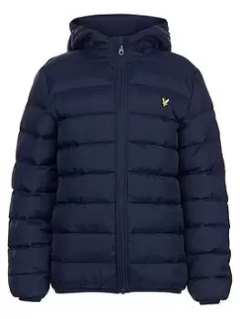 Image of Lyle & Scott Boys Padded Jacket - Navy, Size Age: 7-8 Years