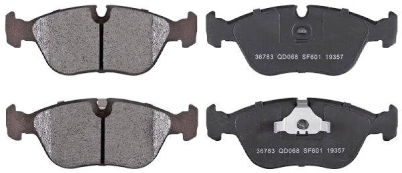 Image of A.B.S. 36783 Brake pad set prepared for wear warning indicator Brake Pad Set,disc brake (402)