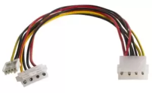 Image of Roline Connector Cable Assembly, Female 4-Pin Molex to Male 4-Pin Molex 4-Pin Molex Male to Female 300mm 4-Pin Molex