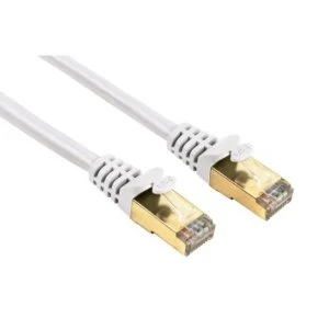 Image of Hama CAT 5e Network Cable STP, gold-plated, shielded white 0.25 m
